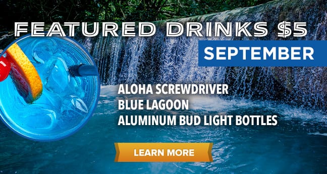 Featured Drinks $5 September